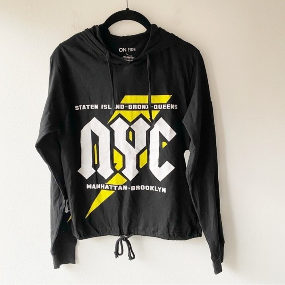 on fire long sleeve graphic tee bundle